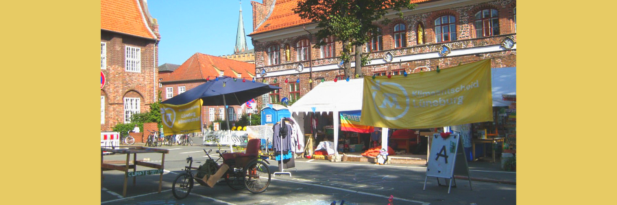 Klimacamp 2021 am Marienplatz. Foto: Klimacamp Lüneburg.