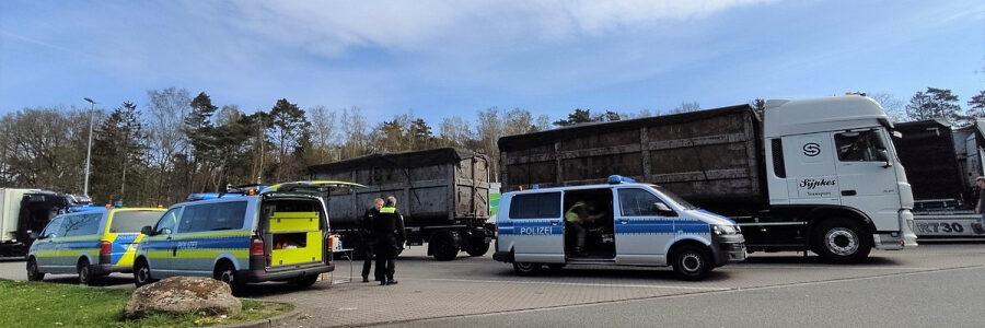 Kontrollstelle. Foto: Polizeidirektion Lüneburg.