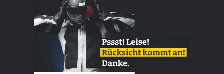 "Sichere Landstraße – Mein Tempo... Mein Leben!" - Motorrad-Kampagne 2022. Grafik: Initiative Sichere Landstraße.
