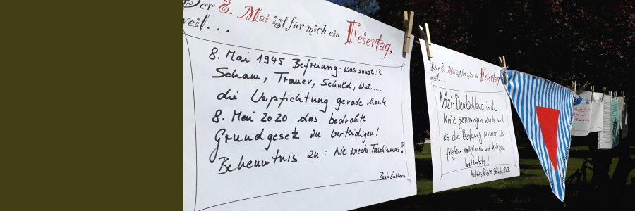Gedenktag 8. Mai. Foto: Friedensbündnis.
