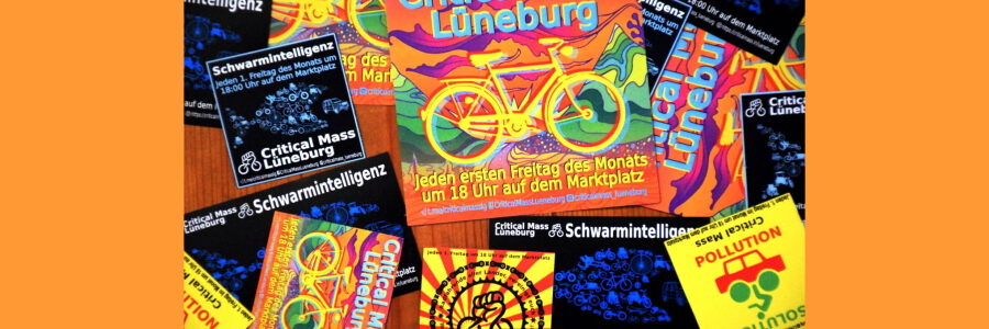 Critical Mass in Lüneburg - jeweils am 1. Freitag im Montag, 18:00 Uhr auf dem Marktplatz. Foto: CM LG.