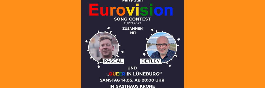 ESC-Party 2022. Grafik: Grüne, Lüneburg.