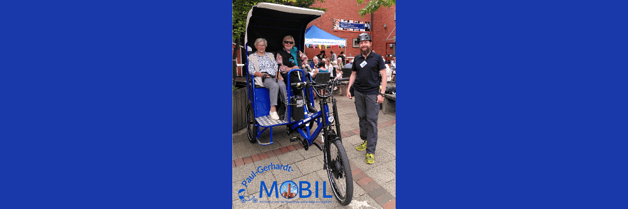 Fahrrad-Rikschau Paul Gerhardt-Mobil. Foto: A. Stoffregen.