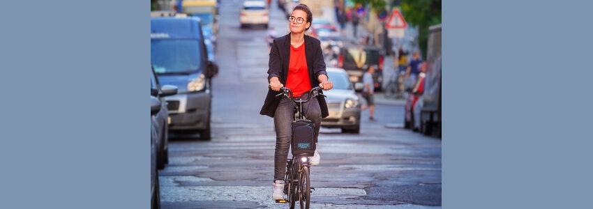 Katja Diehl unterwegs. Foto: Amac Garbe.