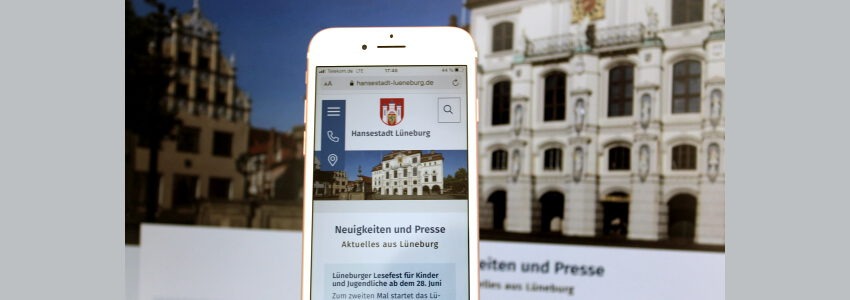 Neue Internetseite. Foto: Hansestadt Lüneburg.