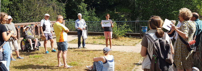 Stadtspaziergang Grünband Innenstadt am 2. Juli 2022. Foto: FUSS e.V. Lüneburg.