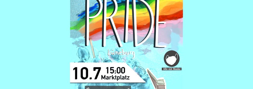 Pride De,mo, 10.07.2022. Grafik: Pride Lüneburg.