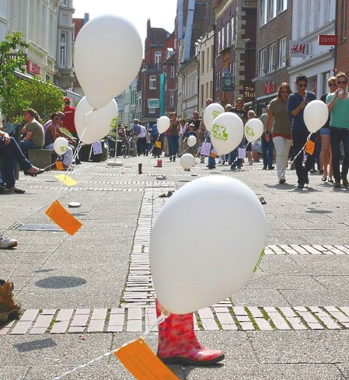 Wo drückt der Schuh? Foto einer früheren Aktion des Stadtjugendrings. Foto: Stadtjugendring.