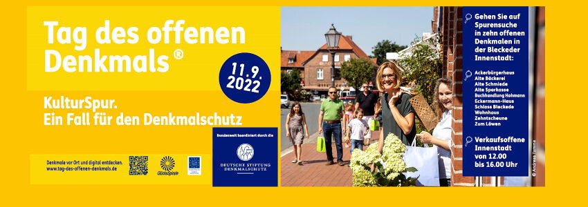 11.09.2022 in Bleckede. Grafik: Touristinfo Bleckede.