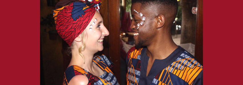 Mira Pape und Tumelo Peane - ein interkulturelles Paar. Foto: mosaique.