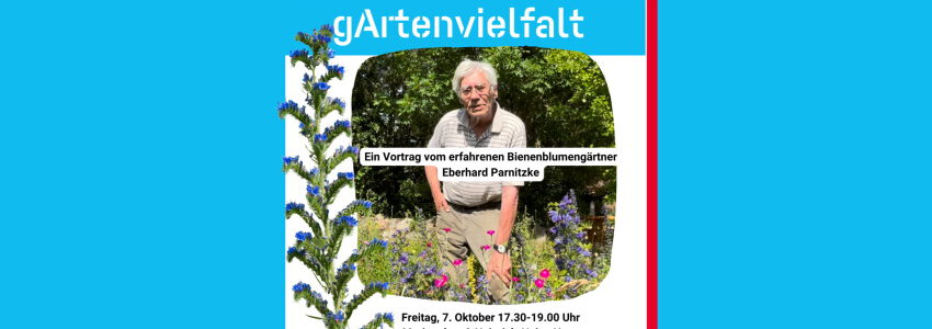 Gartenvielfalt. Vortrag E. Parnitzke. Grafik: Lüneburg Zukunftsstadt.