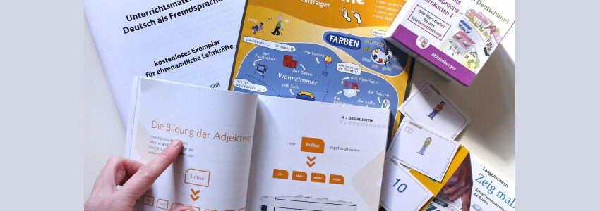 Materialien zum Deutschlernen. Foto: 2298149, Pixabay.