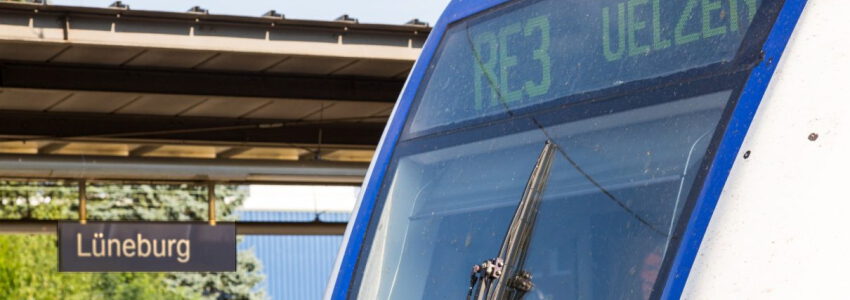 Metronom in Lüneburg. Foto: metronom Eisenbahngesellschaft mbH.