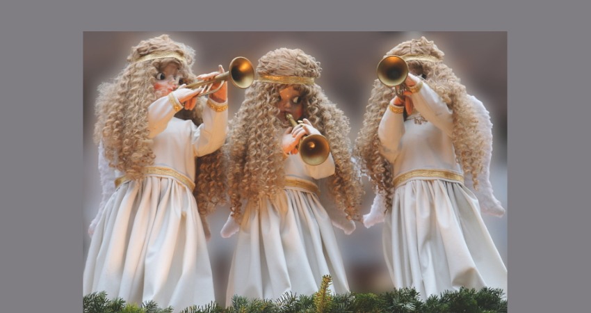 Weihnachten: Musizierende Engel. Foto: Gerd, Pixabay.