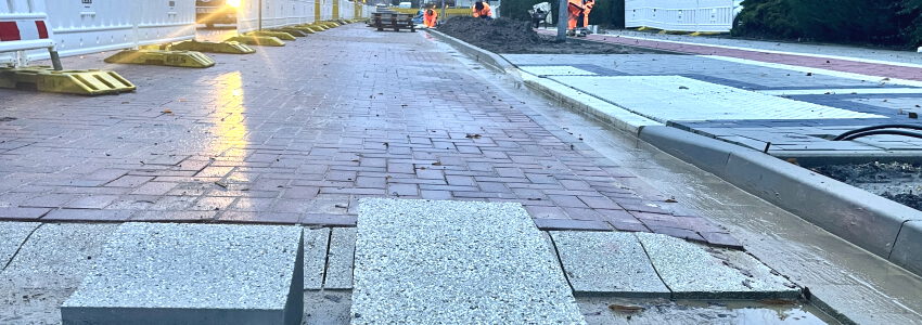 Baustelle Uelzener Straße. Foto: Hansestadt Lüneburg.