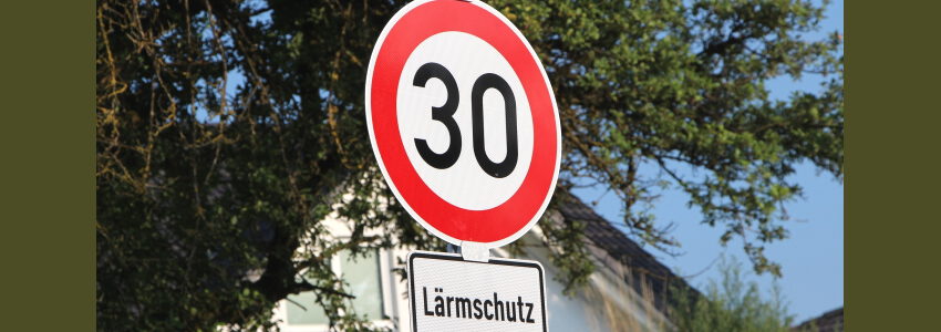 Lärmschutz Tempo 30. Foto: lobpreis, Pixabay.