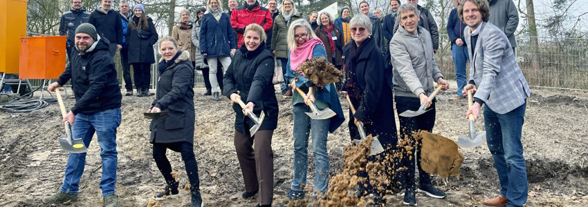 Spatenstich Neubau Hort Anne-Frank-Schule. Foto: Hansestadt Lüneburg.