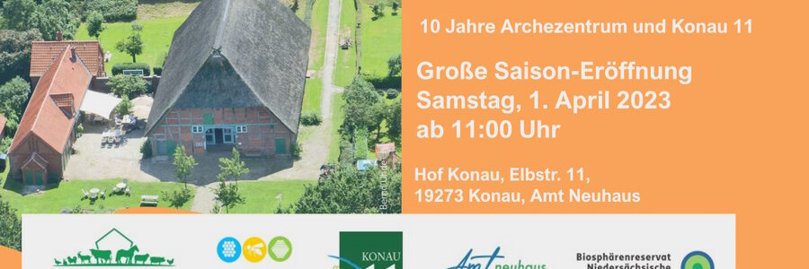 Konau 11: Hoffest am 1.04.2023. Grafik: Plakat Konau 11.