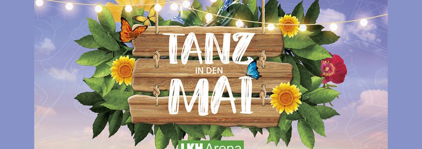 Tanz in den Mai. Veranstaltung am 30.04.2023. Grafik: Campus Management GmbH.