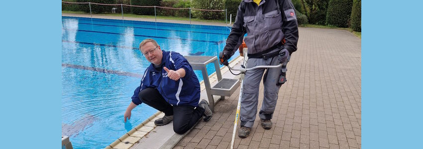 Foto: Gesundheitsholding Lüneburg GmbH. Freibad Hagen im Lüneburger SaLü: Ab dem 2. Mai 2023 beginnt der Badebetrieb.