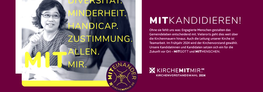 Kirchenvorstandswahl 2024. Grafik: Evangelische Medienarbeit | EMA.