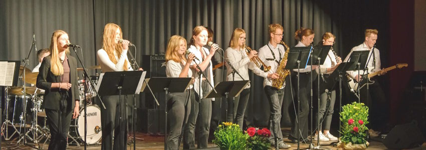 Jazzband des Bernhard Riemann Gymnasiums, 2022. Foto: Samtgemeinde Scharnebeck.