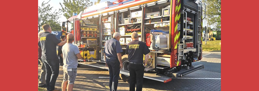 Rüstwagen der Feuerwehr Sittensen beim Fernfahrer-Stammtisch am 7. Juni 2023