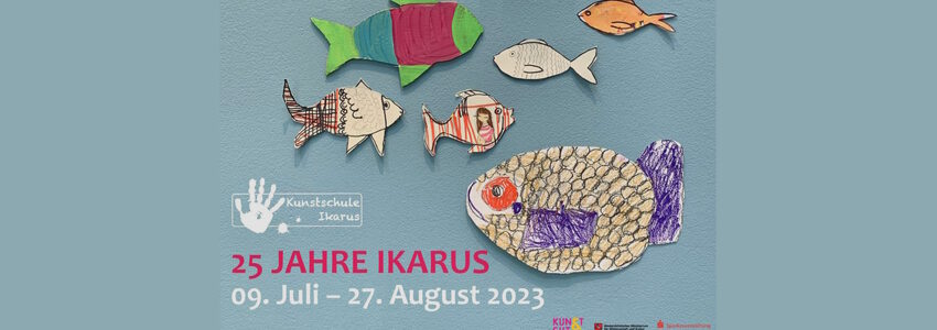 25. Geburtstag der Kunstschule Ikarus e.V. Grafik: Kunstschule Ikarus.