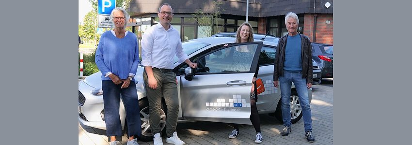 Carsharing in Reppenstedt. Foto: Samtgemeinde Gellersen.