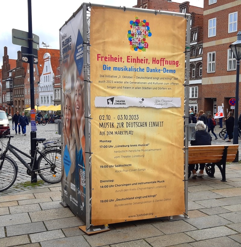 Deutschland singt: 2./3. Oktober 2023 in Lüneburg. Foto: Lüne-Blog.