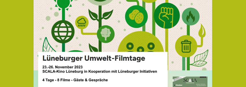 Umweltfilmtage Lüneburg 2023. Grafik: Umweltfilmtage.
