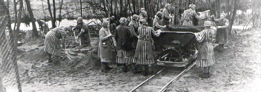 Foto: Pressefoto Landkreis Lüchow-Dannenberg. Angehörige der Zeugen Jehovas im KZ-Ravensbrück SS-Foto 1940 © MGR/SBG, Foto-Nr. 1699.