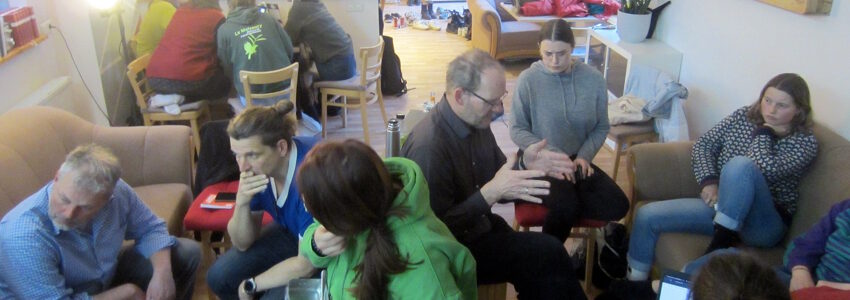 Auftakttreffen zum Solarcamp am 19.04.2023. Foto: KlimaKollektiv Lüneburg.