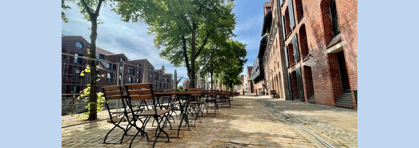 Foto: Hansestadt Lüneburg. Salzstraße am Wasser ist fertig umgebaut.