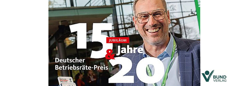 Deutscher Betriebsräte-Preis. Grafik/Foto: Bund-Verlag GmbH.