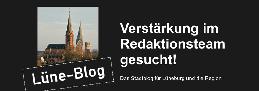 Lüne-Blog: Verstärkung gesucht. Grafik: Lüne-Blog.
