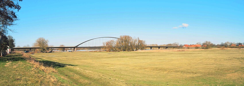 Elbbrücke Darchau: Visualisierung. Foto: Landkreis Lüneburg.