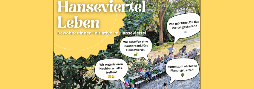 Bewohner:innen-Initiative Hanseviertel-Leben. Grafik: Sharepic.