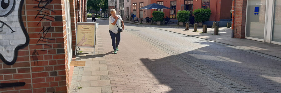 Gehweg in der Salzstraße. Foto: Lüne-Blog.