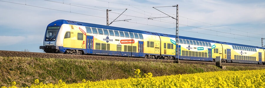 metronom unterwegs. Foto: metronom Eisenbahngesellschaft GmbH, Timo Bohn.