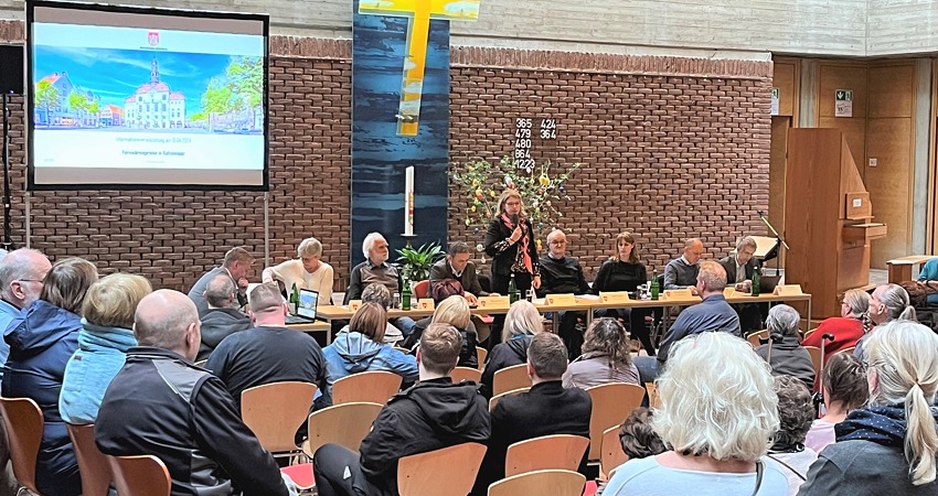 Info-Veranstaltung Fernwärme Kaltenmoor, 15. April 2024. Foto: Hansestadt Lüneburg.
