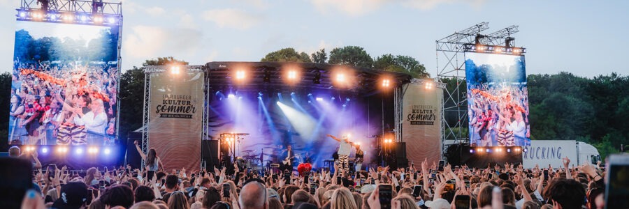 Rückblick: Konzertbühne im Kultursommer 2023. Foto: EXC Media.