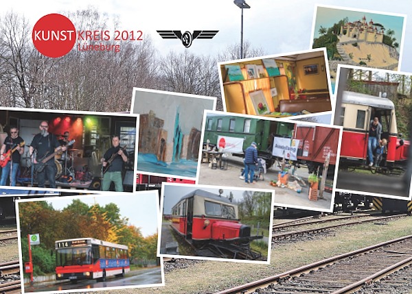 Kunst im Waggon am 27. April 2025. Grafik: Kunstkreis 2012 Lüneburg. 