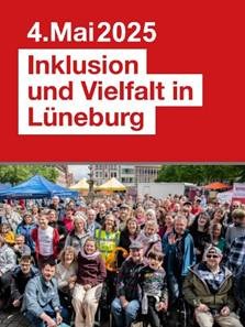 Inklusion und Vielfalt auf dem "Markt der Inklusion". Grafik/Foto: SoVD Lüneburg.
