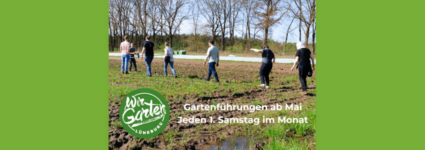 WirGarten: Gartenführungen 2025. Grafik: WirGarten, Sharepic.