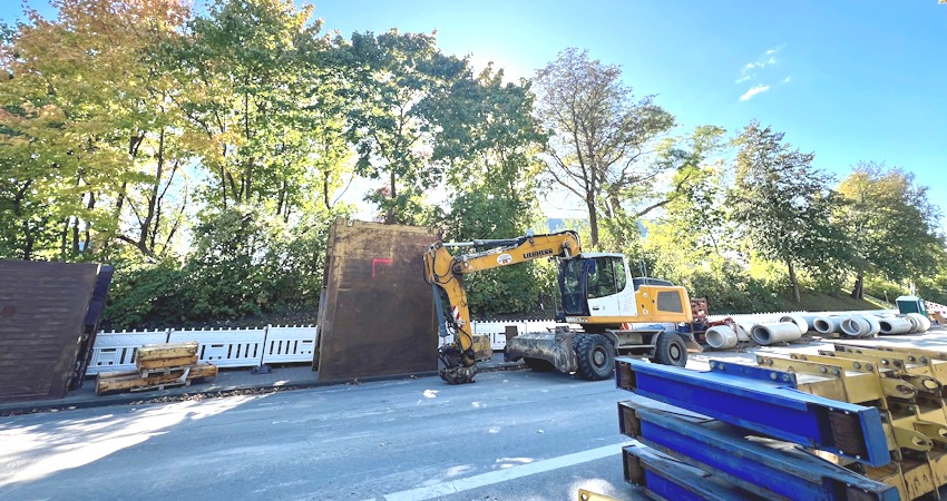 Foto: Hansestadt Lüneburg. Für die Verbreiterung der Dahlenberger Landstraße werden hier einige Bäume gefällt.