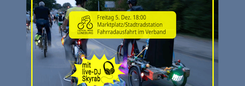 Critical Mass am 05.12.2025. Grafik: Sharepic (angepasst).