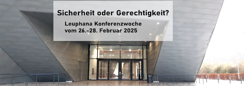 Leuphana Konferenzwoche 2025. Eingang Zentralgebäude. Foto: Lüne-Blog.