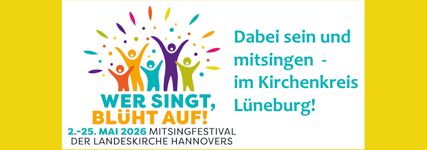 Ev.-luth. Landeskirche Hannovers: Logo Mitsingfestival 2026.