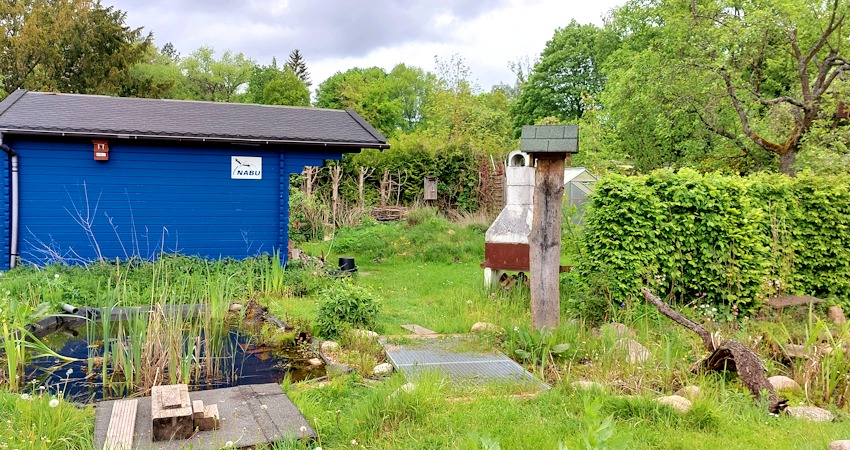 Foto: NABU Lüneburg. Der NABU Naturgarten ist ein kleines ökologisches Paradies mit vielfältigen Natur- und Lebensräumen.